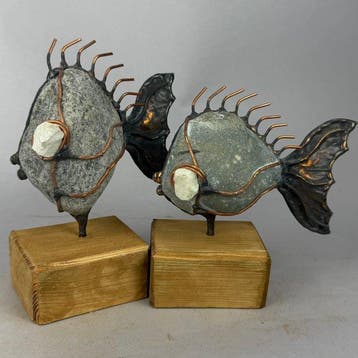 Jacek Drzymaa ( XX- XXI) - NO RESERVE- 2 FISH, Antiquités & Art