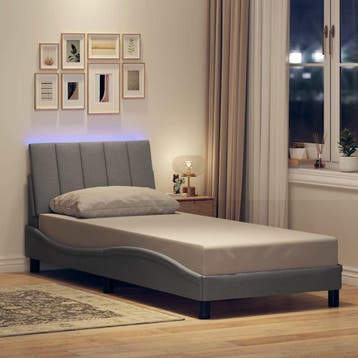 vidaXL Bedframe zonder matras Hanko 90x190 cm stof, Verzenden