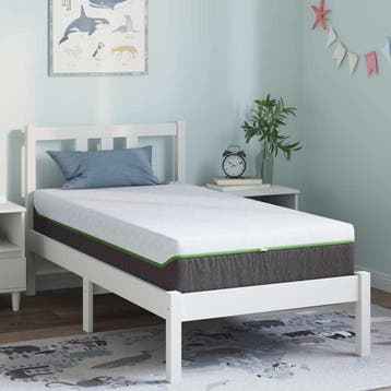 vidaXL Matras Wit en Grijs 80 x 160 cm Jacquard stof, Verzenden, Nieuw