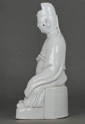 Large Wenchang Wang wearing a long Gawn with Dragon Robe -