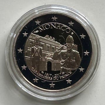 Monaco. 2 Euro 2017 Carabiniers Proof