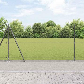 vidaXL zeshoekig gaashek met betonnen voetstuk 50 x 1,2 m, Verzenden