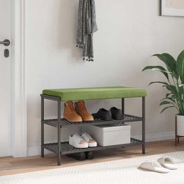 vidaXL Bankkussen fluweel Lichtgroen Diepte 35 cm, Verzenden