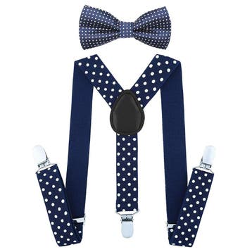 Fako Fashion - Kinder Bretels Met Vlinderstrik - Stippen -, Kinderen en Baby's, Kinderkleding | Overige, Verzenden, Nieuw