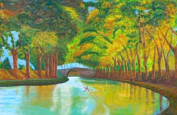 Yves Weiler - CANAL DU MIDI 3 (XXL), Antiek en Kunst