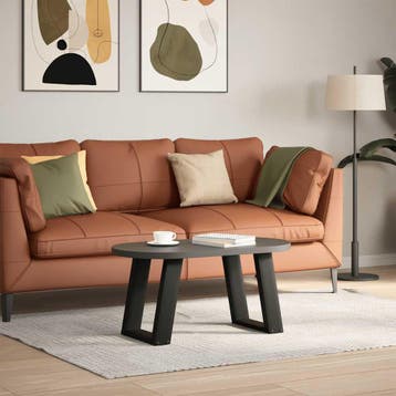 vidaXL Salontafelpoten 2 st U-vormig 28x(42-43) cm staal, Verzenden, Nieuw