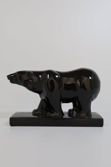 ODYV - Statue, Stappende ijsbeer - 20.5 cm - Faïence, Antiek en Kunst