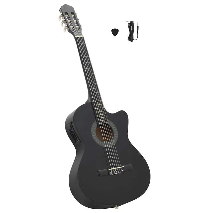 vidaXL Gitaar cutaway met equalizer 6 snaren western, Muziek en Instrumenten, Snaarinstrumenten | Gitaren | Akoestisch, Nieuw