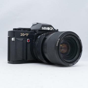 Minolta X-7 black + MD Zoom 3,5/35-70mm | Analoge camera, Nieuw