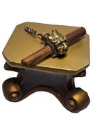 Kurkentrekker - Messing, Hout, IJzer - Gargoyle Corkscrew