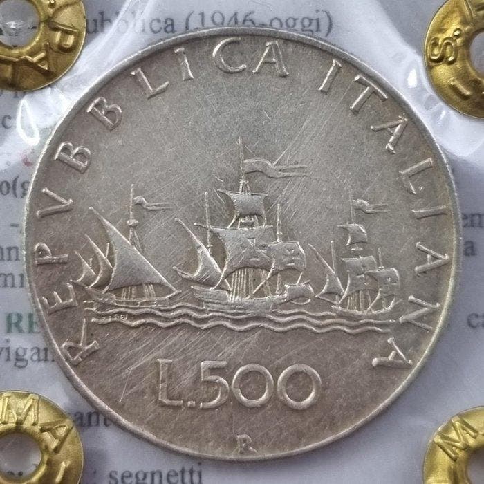 Italië. Republic. 1000 - 500 lire 1958-1970 (Zonder, Postzegels en Munten, Munten | Europa | Niet-Euromunten