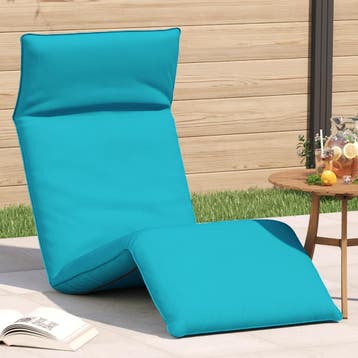 vidaXL Opvouwbare ligstoel Turquoise 175x54x8,5 cm Oxford, Verzenden