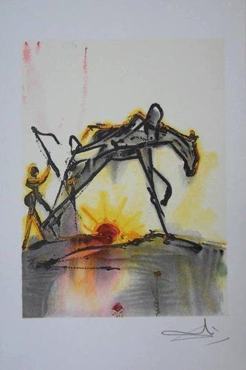 Salvador Dali (1904-1989) - Le cheval de labeur