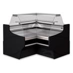 Gesloten hoek 90°, geventileerd, patisserie glas – ZWART, Verzenden, Nieuw in verpakking, Koelen en Vriezen