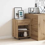 vidaXL Rolkast 46x36x59 cm bewerkt hout artisanaal, Verzenden, Nieuw