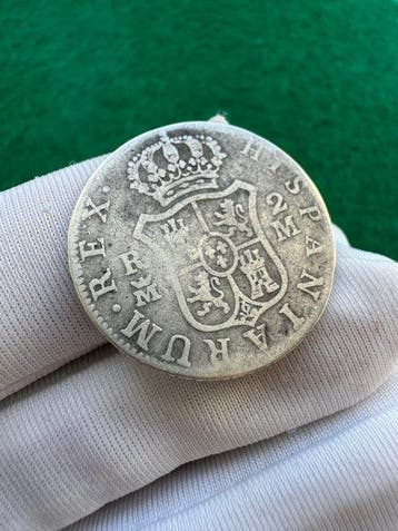 Spanje. Carlos III. 2 Reales 1788 Madrid M (Zonder
