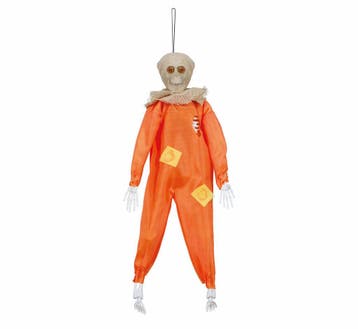 Halloween Hangdecoratie Skelet Vogelverschrikker 40cm, Verzenden, Nieuw