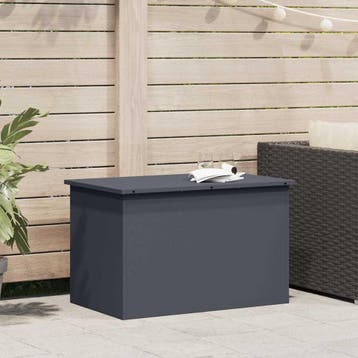 vidaXL Tuinkussens opbergdoos Gegalvaniseerd staal 80 x 50,5, Verzenden, Nieuw