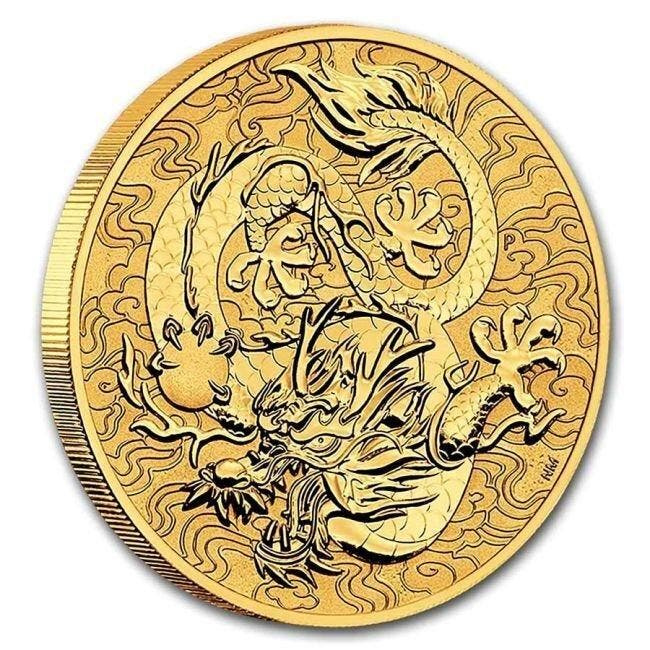 Australië. 2022 1 oz $100 AUD Australian Gold Chinese Myths, Timbres & Monnaies, Métaux nobles & Lingots