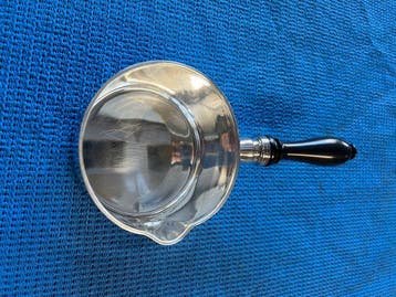 Poêle - Argent 950, Bois d’ébène - Poêle Sterling française