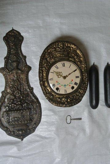 Comtoise klok (3) Barok stijl Messing - 1850-1900