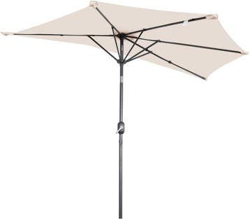 2dekans | Angel Living Balkonparasol - Halfrond - 265 x 130, Tuin en Terras, Ophalen of Verzenden, Nieuw
