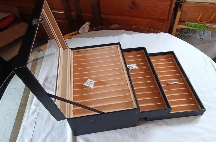 Pen cabinet - Zonder minimumprijs - Vulpen, Verzamelen, Pennenverzamelingen