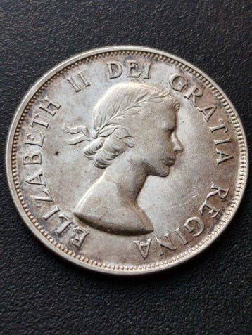 Canada. Elizabeth II. 50 Cents 1953 (Zonder minimumprijs), Postzegels en Munten