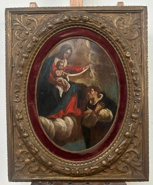 Carlo Maratta (1625–1713), ambito di - Madonna con Bambino e, Antiquités & Art, Art | Peinture | Classique