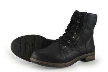 Rieker Veterboots in maat 39 Zwart, Kleding | Dames, Schoenen, Verzenden, Zwart, Overige typen, Gedragen