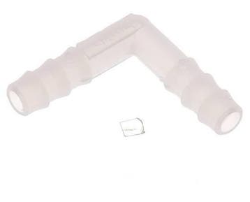 Raccordement de tuyau coudé en PVDF de 6 mm (1/4) [2, Verzenden, Nieuw