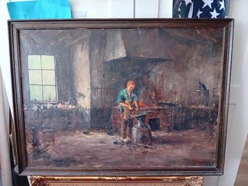Jan Kelderman (1914-1990 ) - De Smederij