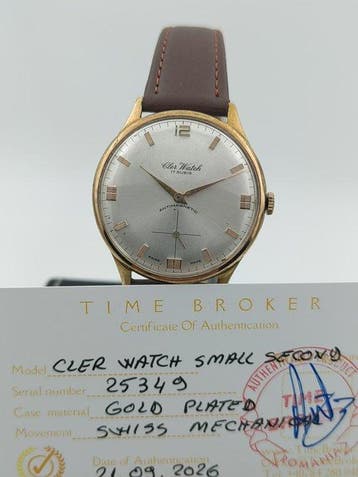 Cler Watch - Small Second - Jumbo Case - Zonder minimumprijs, Nieuw
