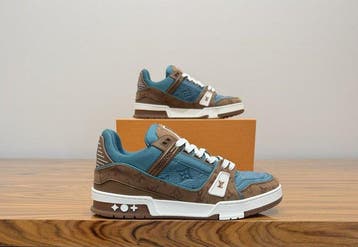 Louis Vuitton - LV Trainer Brown / Teal - Sneakers - Maat:, Vêtements | Hommes