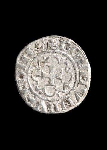 Middeleeuwen, kruisvaardersperiode Zilver Geslagen munt van