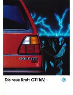 1986 VOLKSWAGEN GOLF GTI BROCHURE DUITS, Boeken, Ophalen of Verzenden, Nieuw