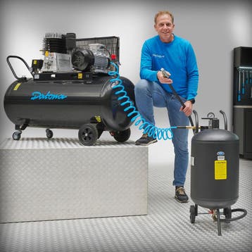 Datona Straalset compleet - compressor (270L/400V) +, Ophalen of Verzenden