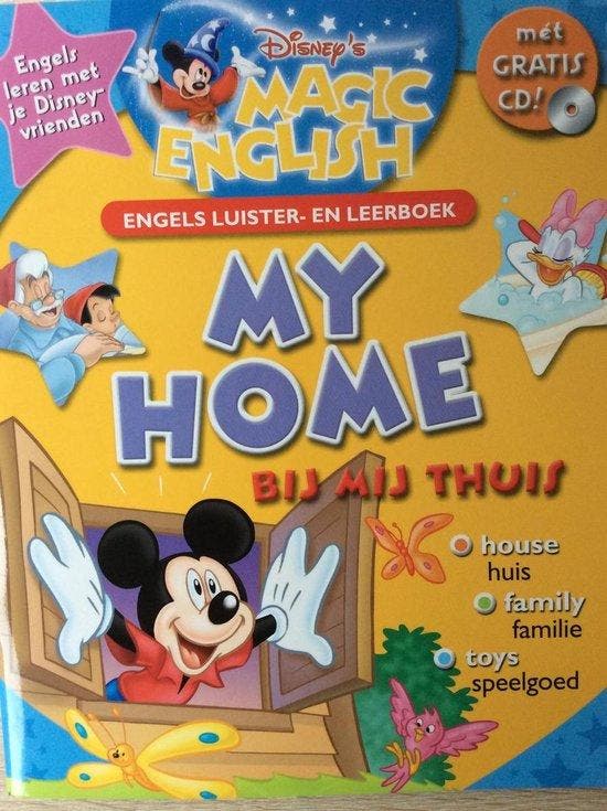 My home /bij mij thuis / Disneys magic English Sanoma, Boeken, Overige Boeken, Gelezen, Verzenden