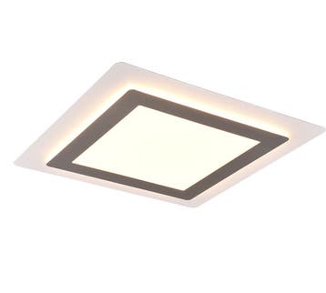 Trio MORGAN plafondlamp | LED | nikkel mat | 45 x 45 cm | IP, Verzenden