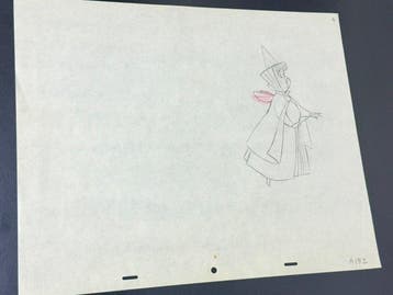 Walt Disney - Originele Animatietekening Flora - Sleeping, Nieuw