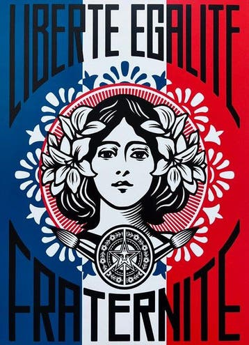 Shepard Fairey (OBEY) (1970) - OBEY + Invader + Keith Haring