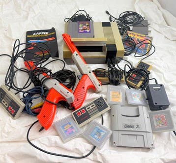 Nintendo - Nes - Videogameconsole + games - Zonder originele, Games en Spelcomputers, Nieuw