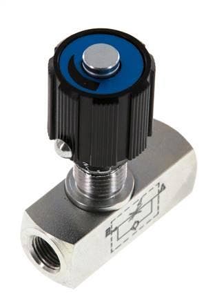 Limiteur de débit hydraulique avec clapet anti-retour G1/8, Verzenden