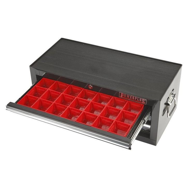 Lade gevuld met rode kunststof bakken type 6, Doe-het-zelf en Bouw, Werkbanken, Ophalen of Verzenden
