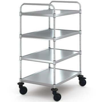 Serveerwagen | VARIOCART | RVS | 4 Niveaus (EN800x600) |, Verzenden, Nieuw in verpakking
