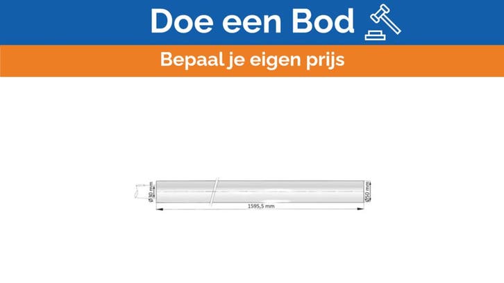 Bieden: Vetus schroefaskoker polyester Ø30 mm - 1500 mm met, Sports nautiques & Bateaux, Accessoires navigation, Enlèvement ou Envoi