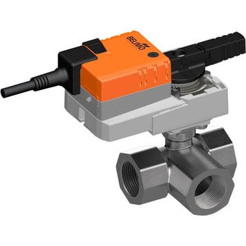 Belimo 3-Weg Kogelkraan Rp1-1/2 Kvs14 24VAC/DC 90s MP-Bus, Verzenden, Nieuw