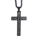 Fako Bijoux - Cubaans Kruis Voor Mannen - Ketting Met Kruis, Handtassen en Accessoires, Kettingen, Verzenden, Nieuw