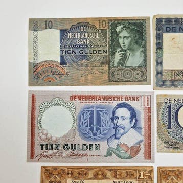Nederland. - 12 banknotes Gulden - Various Dates - PL4,