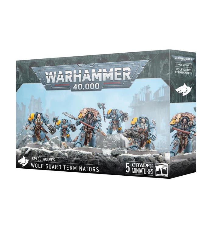 Space Wolves Wolf Guard Terminators (Warhammer Nieuw), Hobby & Loisirs créatifs, Wargaming, Enlèvement ou Envoi